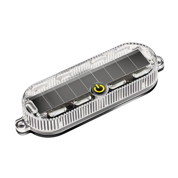 Solar Charging Theft Warning Light with Intelligent Sensor Brake Rear Flashing LED Light Car Motorcycle Blue Red 1