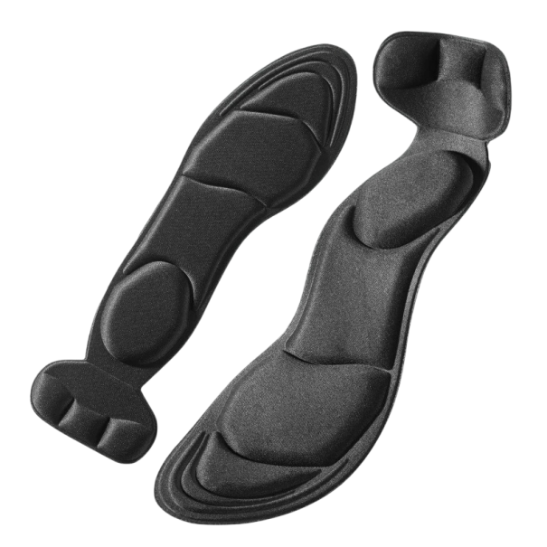 Solares femininas EU 35–39 Cor neutra Solas macias para caminhar confortavelmente Amortecimento de impactos Adequadas para calçado de trabalho e de lazer preto