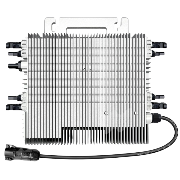 Solární mikroměnič 2000 W s WiFi a 4 MPPT vstupy DC 22-50 V na 230 V 311 x 297 x 35 mm Hliníkové tělo IP67 Stříbrný Pro až 4 panely 1