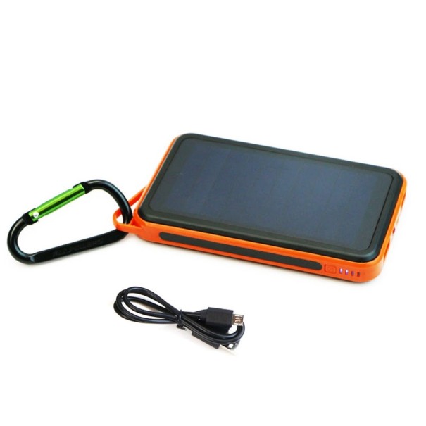 Solární powerbanka 15000 mAh K295 oranžová