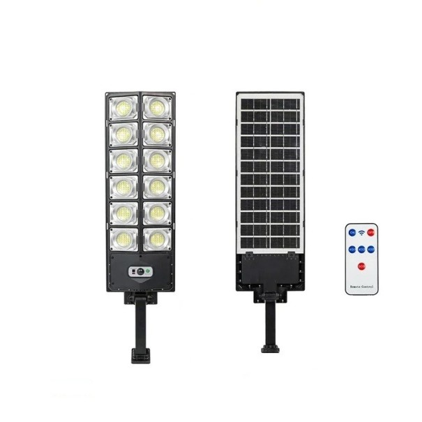 Solární venkovní pouliční osvětlení 62x16,5 cm Vodotěsné světlo na zahradu s čidlem pohybu Dálkové ovládání Integrovaný LED panel Nádvoří 1