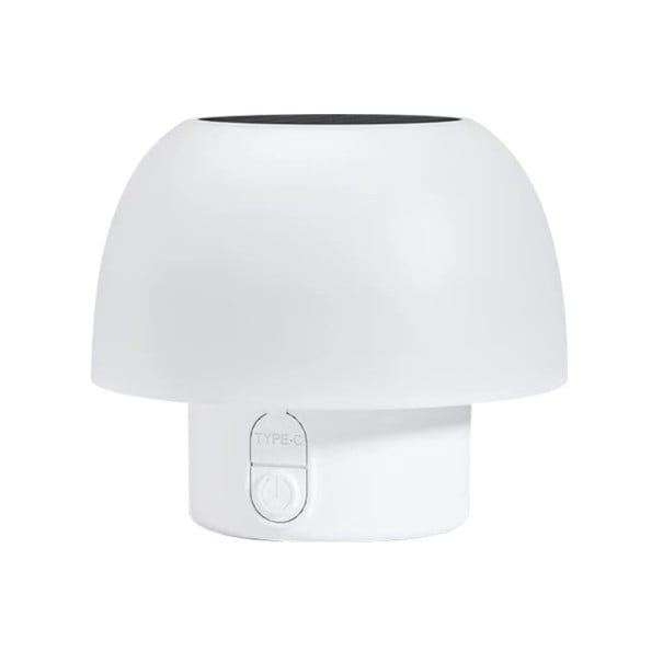 Solarny LED stolna lampa ściemniana IP65 3.7V ładowanie USB-C 10 × 9 cm dekoracyjne nocne światło RGB 1