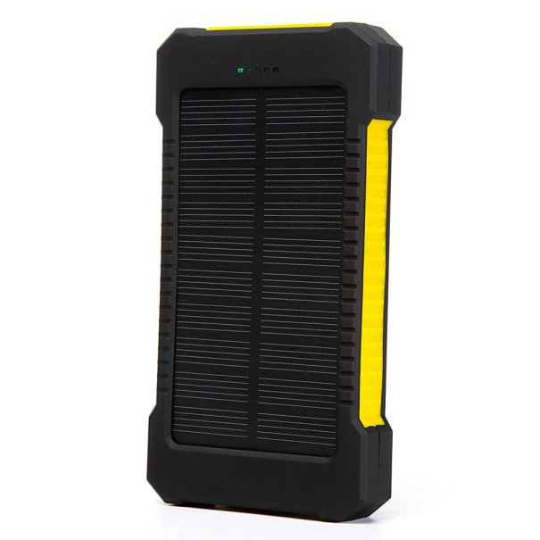 Solarny power bank z lampą 20000 mAh żółty