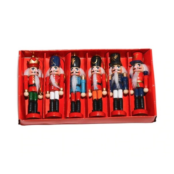 Soldat en bois casse-noisette 6 pcs 1