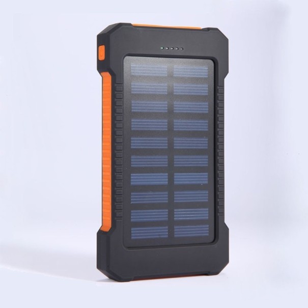 Solenergibank med ficklampa 20 000 mAh orange