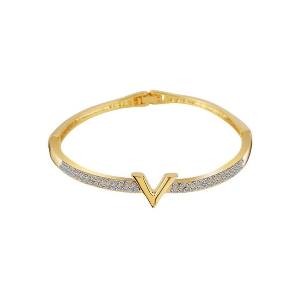 Solid armband för kvinnor H275 guld