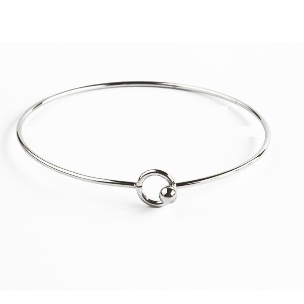 Solid armband för kvinnor H513 silver 55 mm