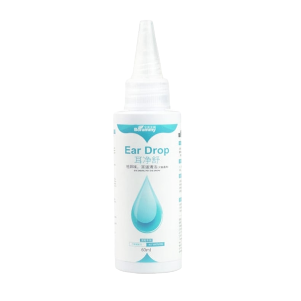 Solução de limpeza auricular para cães e gatos 60 ml Gotas para os ouvidos de animais de estimação Prevenção de infeções auriculares 1