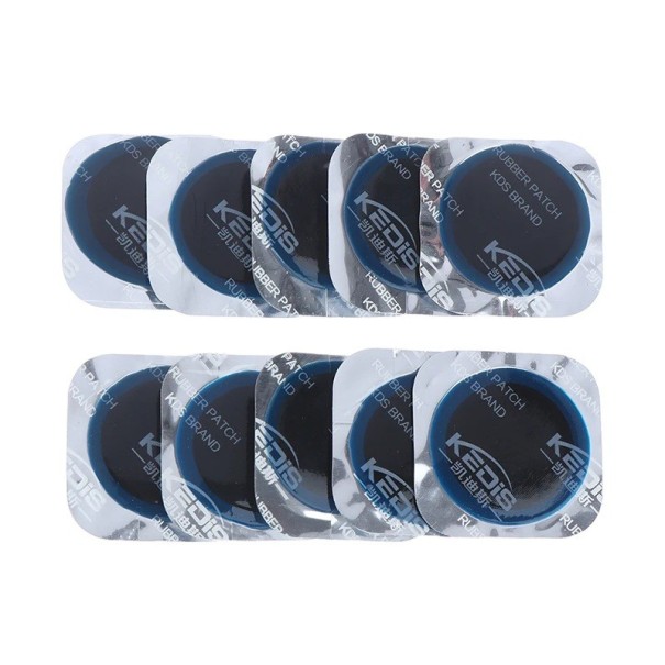 Solução para reparação de câmara de pneu 20 pcs 32 mm Patches autoadesivos de borracha Para carro bicicleta furgão camião Reparação de furo leve 1