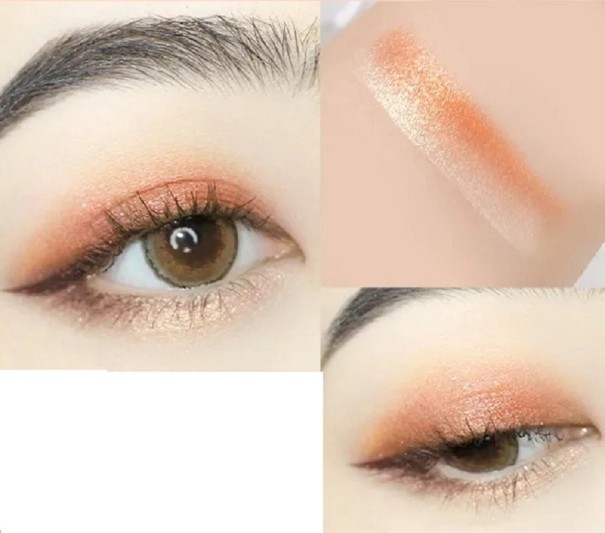 Sombra en crema con brillo bicolor Sombra en crema en barra Resistente al agua V197 5