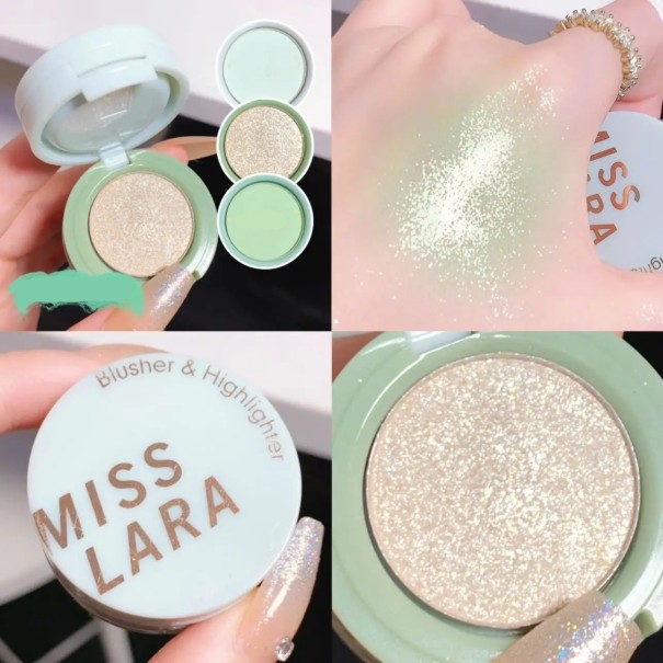 Sombras de Olhos 3 em 1 Brilhantes e Mate Sombras de Olhos em Camadas Embalagem Compacta V204 3