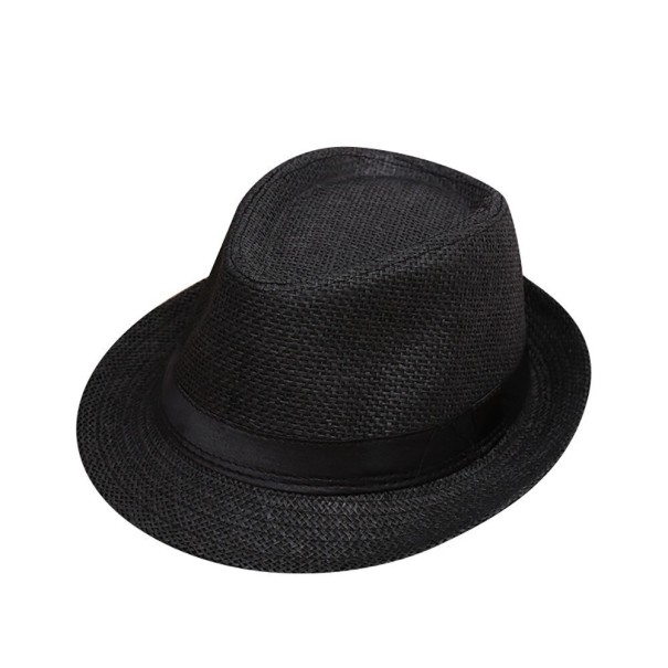 Sombrero de paja infantil Holly negro