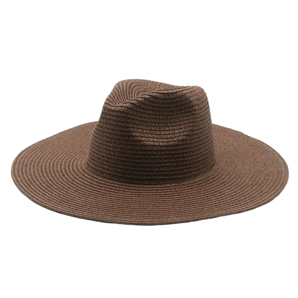 Sombrero de paja marrón