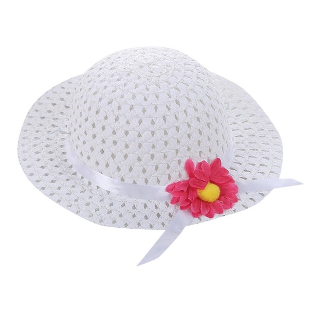 Sombrero de paja para niñas Jodie blanco
