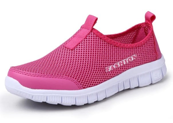 Sommar slip-on skor rosa 39