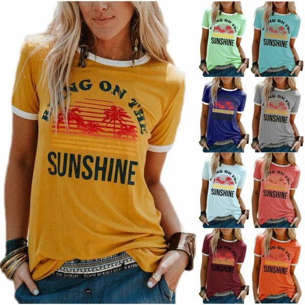 Sommar T-shirt dam B318