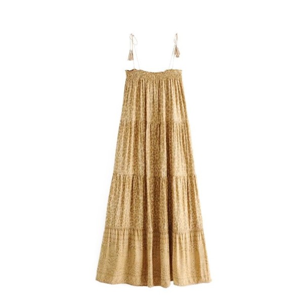 Sommerkleid mit Leopardenmuster XS