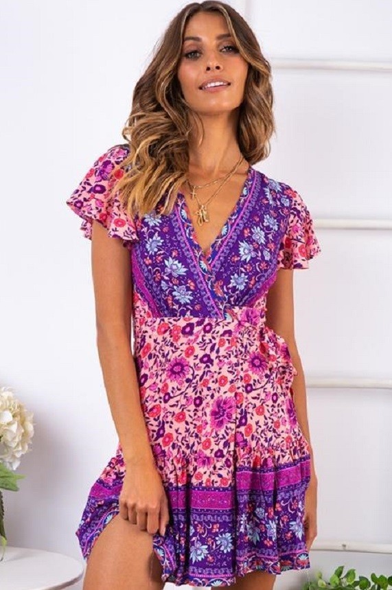 Sommerkleid mit Rüschen L 5