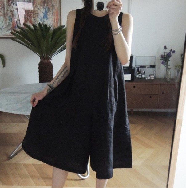 Sommeroverall für Damen A2077 schwarz M