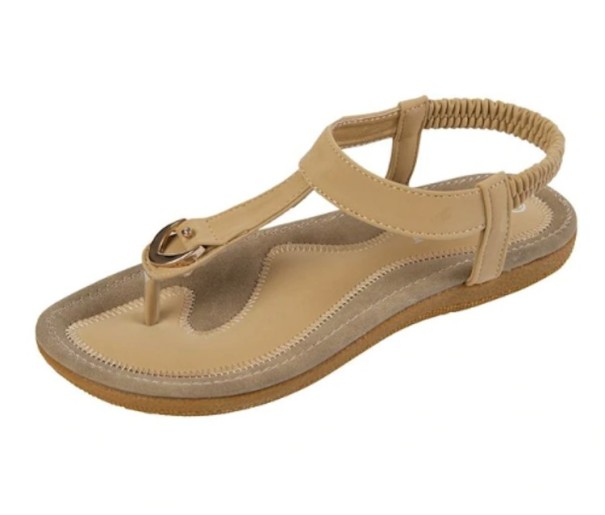 Sommerschuhe für Damen - Sandalen apricot 37