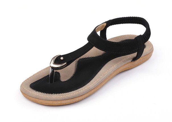 Sommerschuhe für Damen - Sandalen schwarz 38