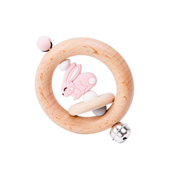 Sonajero de madera con animalito 8