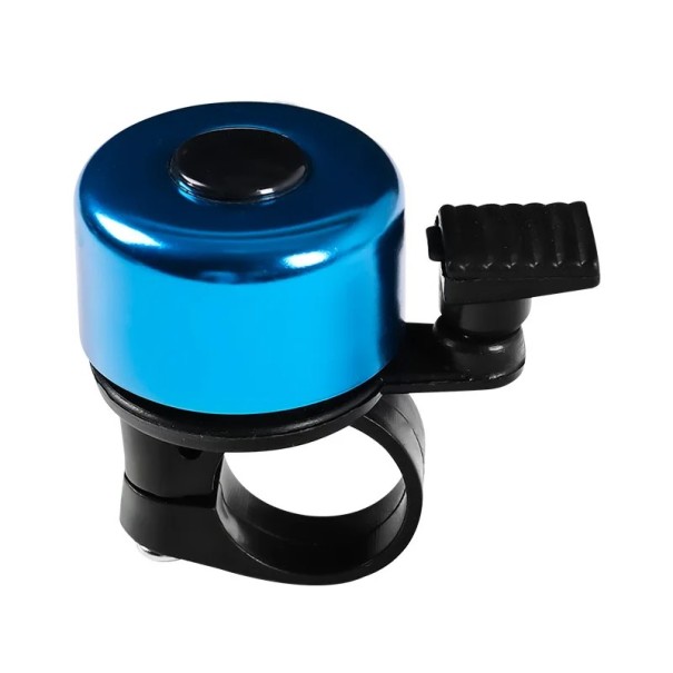 Sonerie pentru bicicletă 5,5 x 5 cm pentru ghidon Diametru 22–25 mm Sonerie metalică pentru bicicletă cu ton puternic Rezistent la coroziune Accesoriu de siguranță albastru