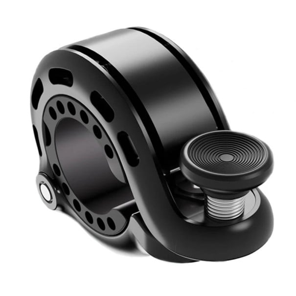 Sonerie pentru bicicletă din oțel inoxidabil, design miniatural, 110 dB, ton puternic, impermeabil, pentru ghidon, diametru 22,2-31,8 mm, echipament 1