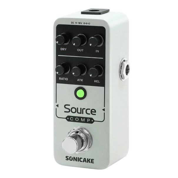 Sonicake Source Compressor 1176 Studio Compressor Guitar Effect Pedal Analog Circuit Buffered-Bypass Precise Tone Control 1