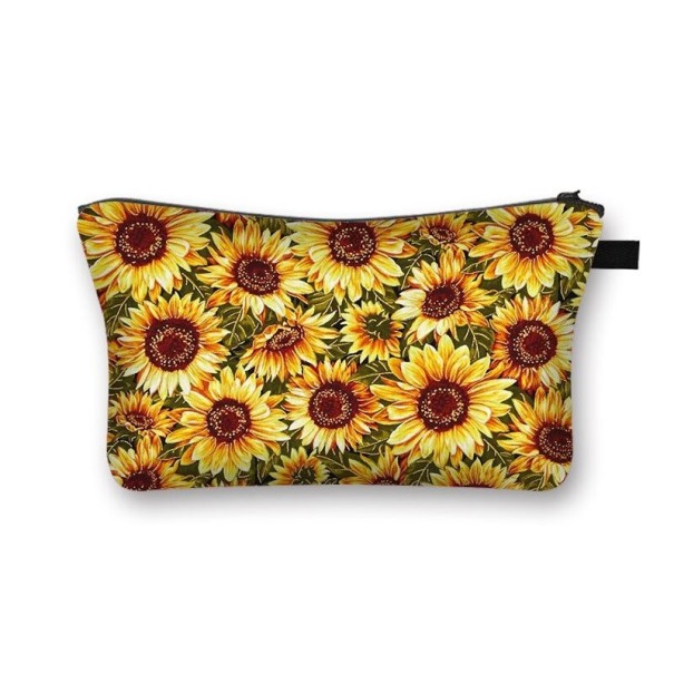 Sonnenblumen-Kosmetiktasche für Damen 10