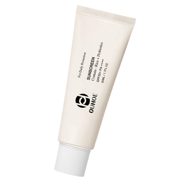 Sonnenschutzcreme für das Gesicht SPF 50+ 100 ml mit Reis und Probiotika Wasserfest Hauthydration und UV-Schutz Nicht fettende Textur Für die tägliche Pflege
