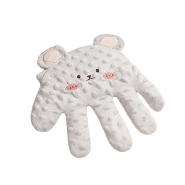 Soothing Children's Pillow 26 x 24 cm Grey Mouse-Shaped Pressure Aid Remote Control Sleep Aid for Toddlers Cotton Polyester 1