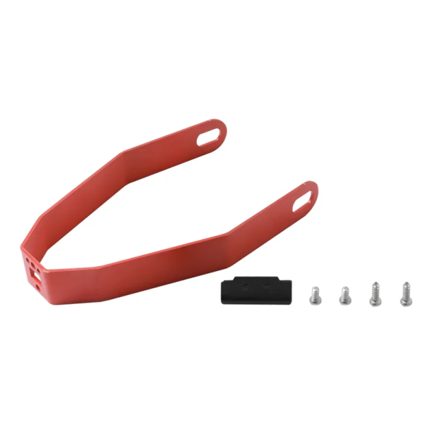 Soporte de guardabarros trasero para patinete eléctrico Xiaomi Pro2 Soporte de plástico resistente con tornillos de montaje Estabilización del guardabarros rojo