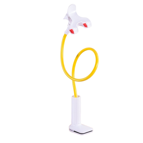 Soporte flexible para teléfono móvil de escritorio T1200 amarillo