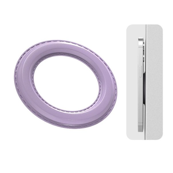 Soporte magnético 360° circular para iPhone 14 13 12 Soporte giratorio universal para teléfono Anillo magnético morado