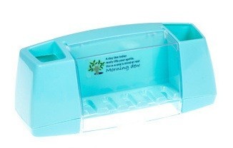 Soporte multifuncional para baño J2578 azul claro