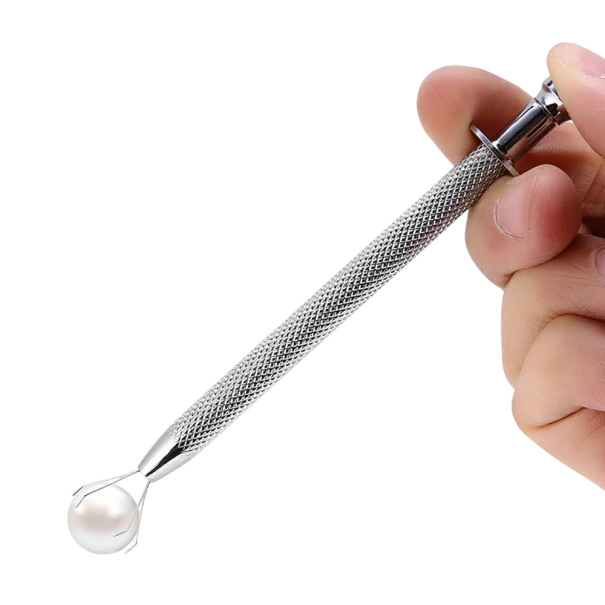Soporte para bolas de piercing 1 unidad Acero inoxidable Herramienta precisa para sujetar bolas y piedras para piercing 1