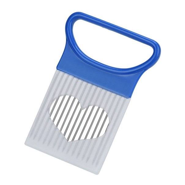 Soporte para cortar cebolla azul