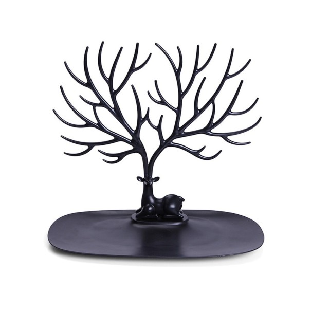 Soporte para joyas con forma de ciervo negro
