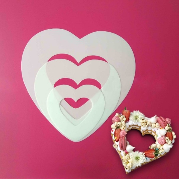 Soporte para tartas en forma de corazón 1