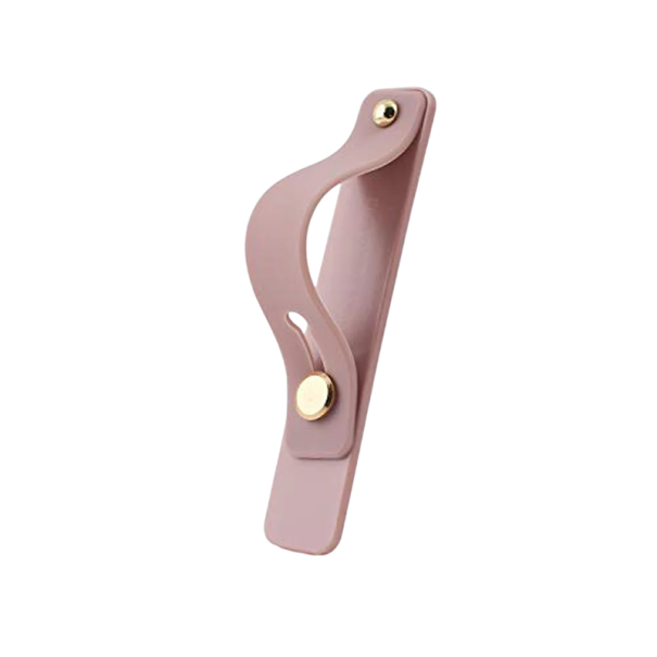 Soporte para teléfono autoadhesivo con correa elástica Soporte universal para la carcasa trasera del teléfono Sujeción cómoda Accesorios móviles rosa