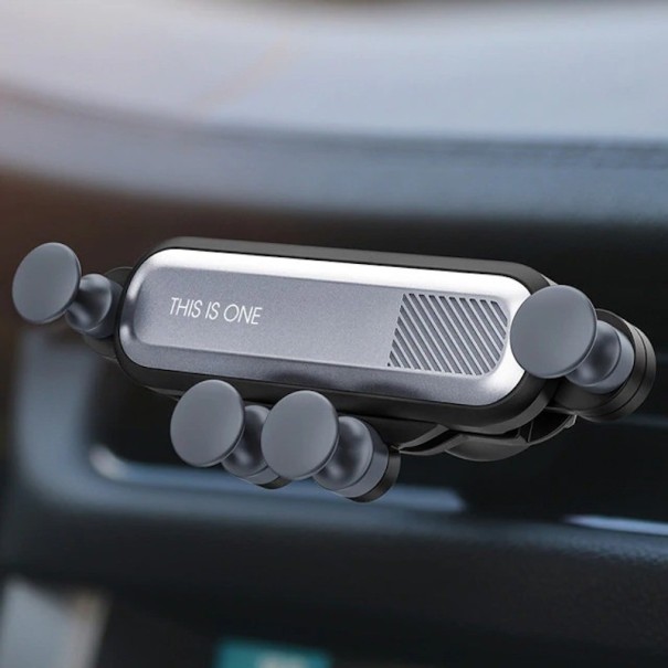 Soporte para teléfono de coche B479 plateado