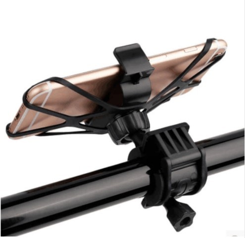 Soporte para teléfono móvil de bicicleta negro