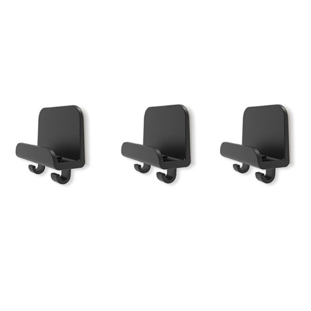Soportes de pared para tablet 3 uds. negro
