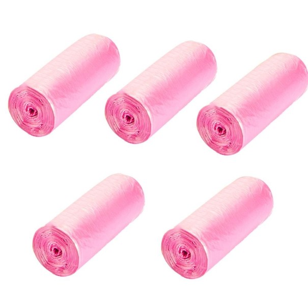 Soppåse 15 l 100 st rosa