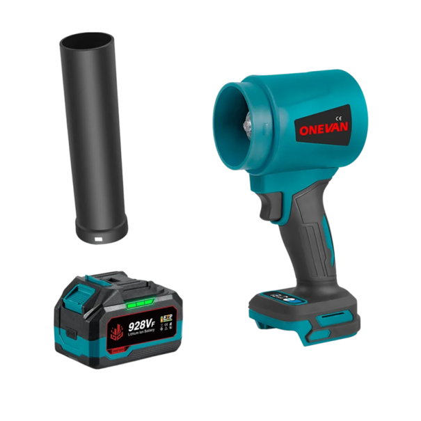 Soprador elétrico sem escovas 4000W 300 000 rpm Soprador de poeira manual 400 m/s ficha EU bateria 21V 18V ventilador turbo 1