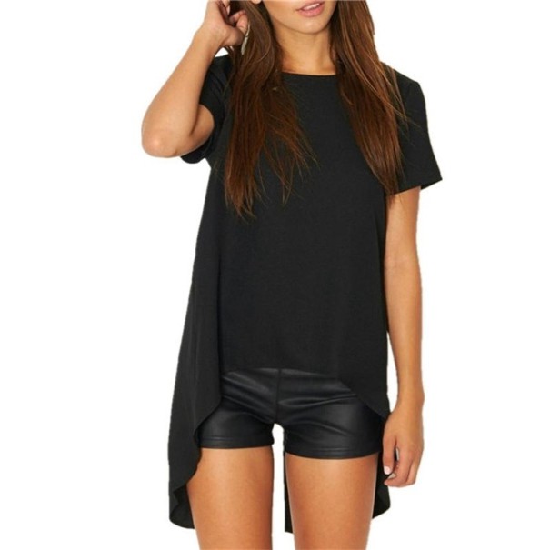 Sort bluse til kvinder Rosie XL