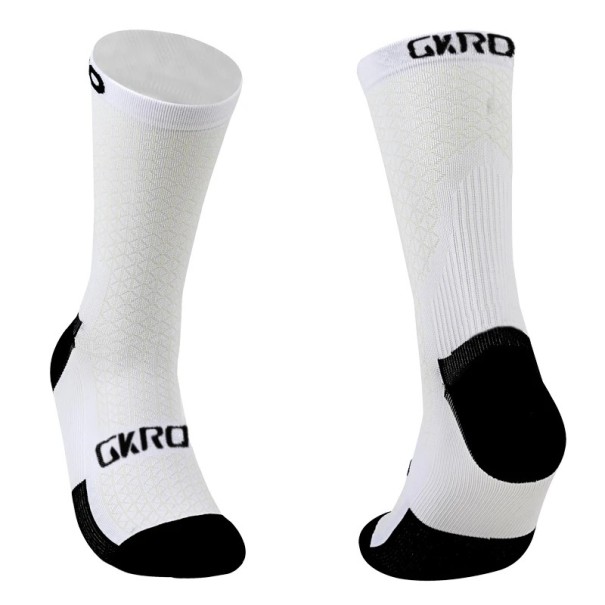 Șosete de compresie sport unisex EUR 37-45 în aer liber anti-alunecare din nailon elastic cu uscare rapidă alb