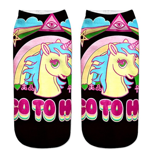 Șosete pentru gleznă de fete cu unicorni 10