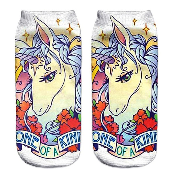 Șosete pentru gleznă de fete cu unicorni 7